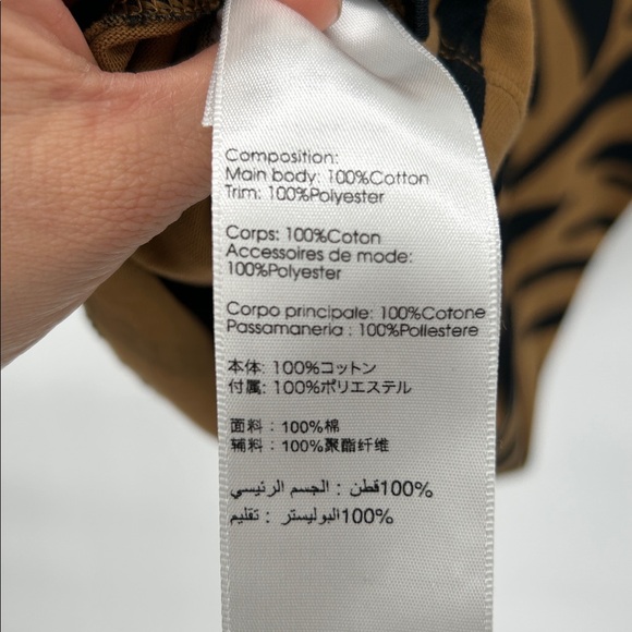 3.1 Phillip Lim Tiger StripeT-Shirt Black and Brown Small - Picture 6 of 8